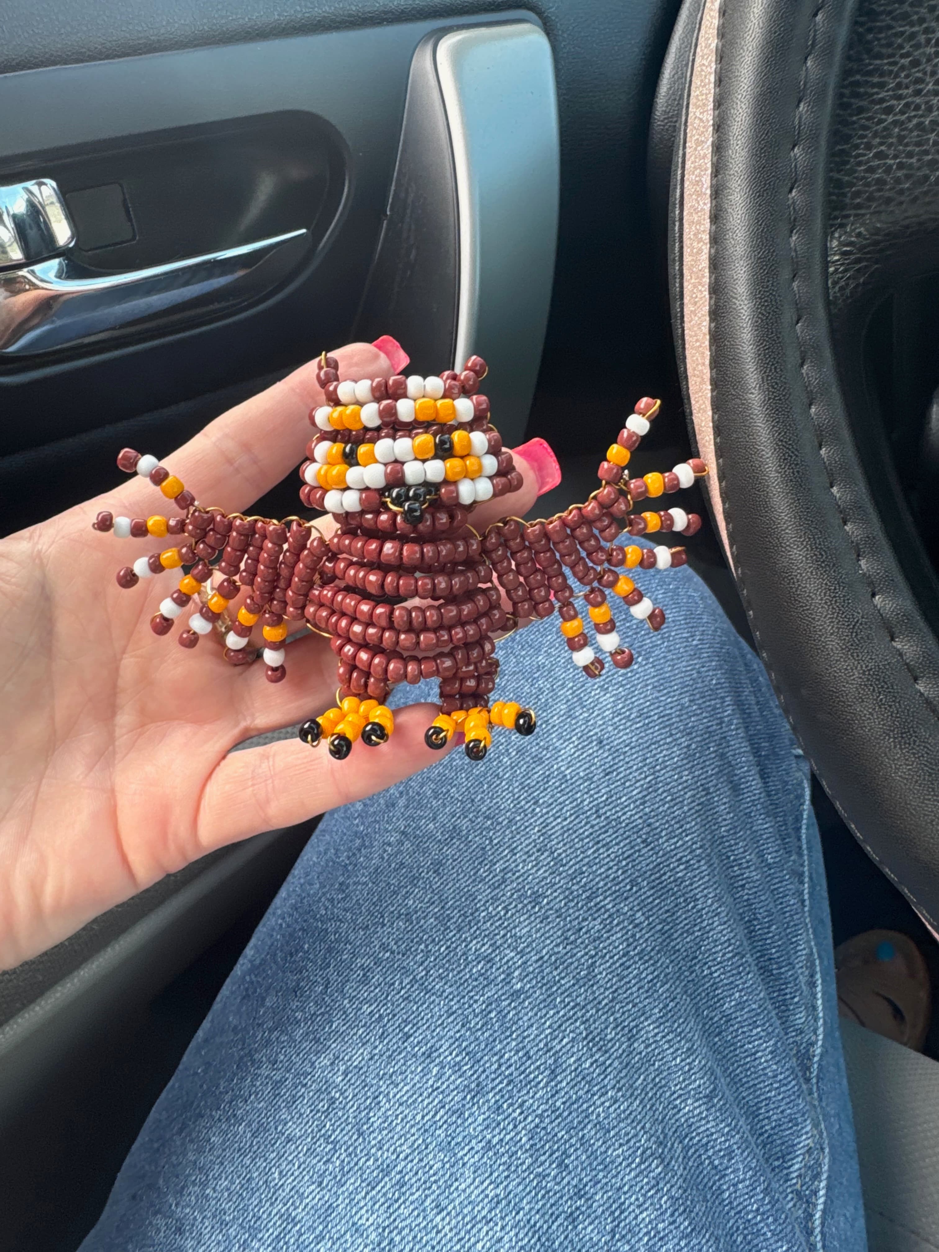 Beaded Fish Keychain